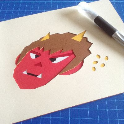 鬼のお面